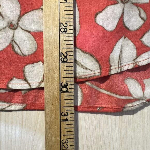 J Crew Hawaiian Shirt Mens Large Blue Floral Button Up Pocket Casual Preppy - Picture 7 of 8